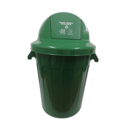 Contenedor 120 Litros Verde Tapa Cúpula Vaivén / Colplast
