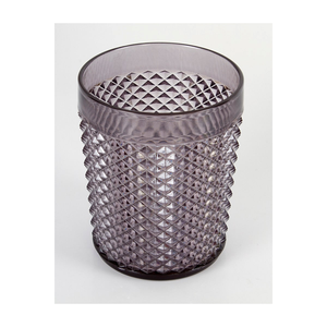 Set x 4 Vasos Negro en Acrílico Diamante / Mundiutil