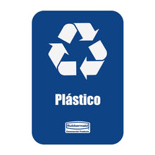 Cargar imagen en el visor de la galería, Contenedor Slim Jim® marcado reciclaje 87 litros Azul / Rubbermaid