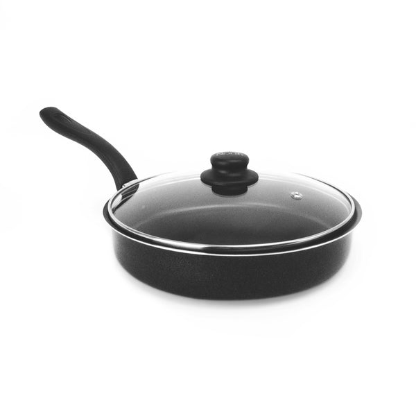 Sartén Crepera Aluminio Prensado BERGNER 24 cm - Negro