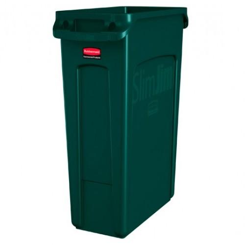 Contenedor Slim Jim® 87 litros Verde / Rubbermaid
