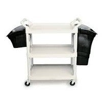 Cargar imagen en el visor de la galería, Recipiente para Cubiertos 15 lts Negro para Carro de Servicio / Rubbermaid