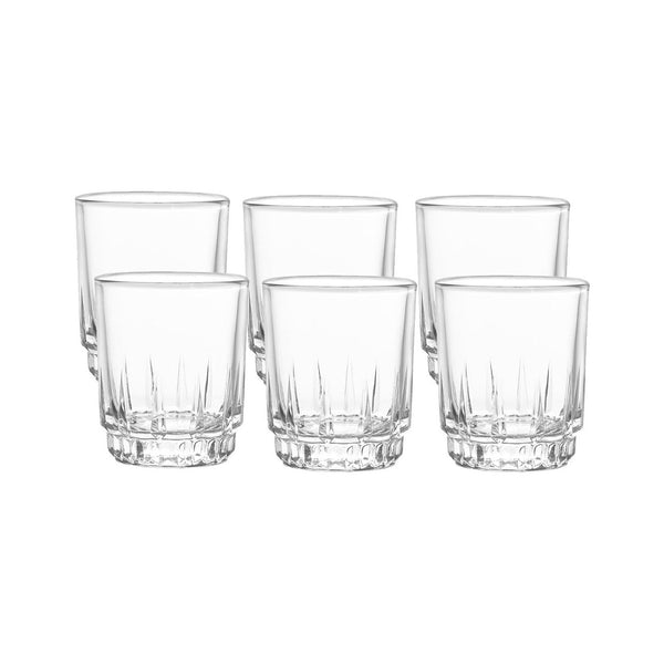 Set x 6 Copas Trago Corto Prisma / Cristar