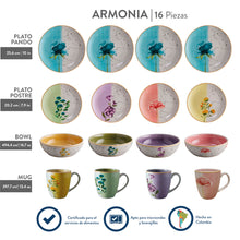 Cargar imagen en el visor de la galería, Vajilla Armonía 4 Puestos / Corona