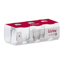 Cargar imagen en el visor de la galería, Set x 6 Copas Trago Corto Prisma / Cristar