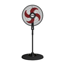 Cargar imagen en el visor de la galería, Ventilador Turbo Power Pedestal Negro y Rojo / Samurai