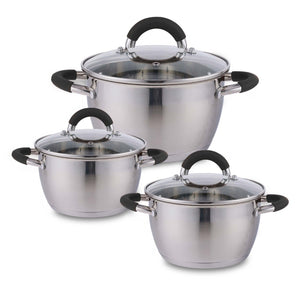 Set x 3 ollas en Acero Inoxidable / Home Elements
