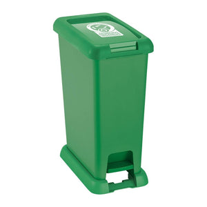 Basurero Pedal Con Logo 35 Litros Verde / Rimax