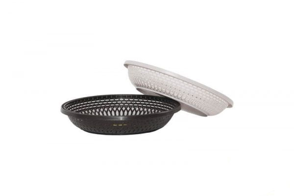 Canastilla Redonda Multiusos Rattan / Novedades Plásticas