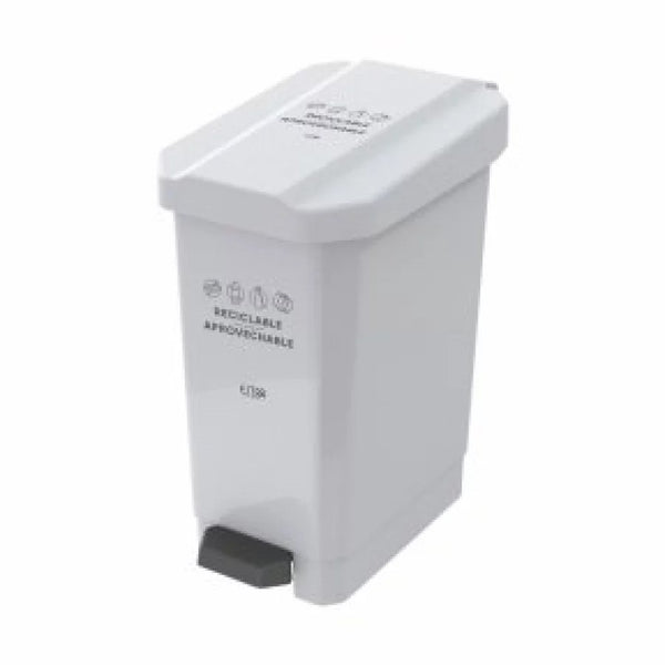 Papelera Pedal Estrabins 44 Litros Blanco / Estra