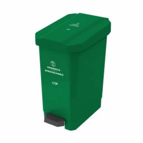 Papelera Pedal Estrabins 44 Litros Verde / Estra