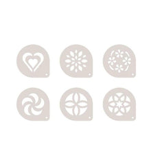 Cargar imagen en el visor de la galería, Set x 6 Plantillas de Decoración Para Capuchino / Tescoma