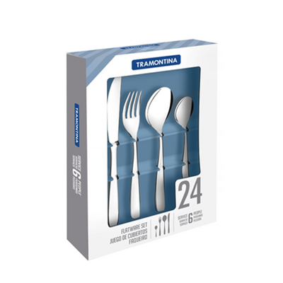 Juego Cubiertos Cosmos 24 Piezas / Tramontina