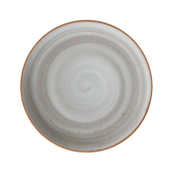 Plato Pando Coupé 28.4 cm Gris Línea Artisan/ Corona