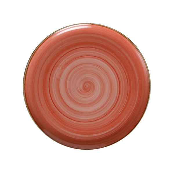 Plato Pando Coupé Línea Artisan 28.4cm Salmón / Corona