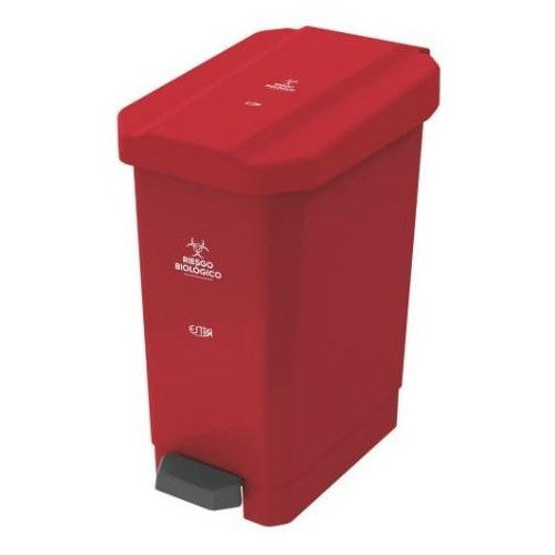 Papelera Pedal Estrabins 44 Litros Rojo / Estra