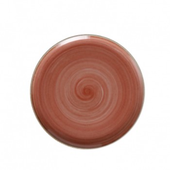 Plato Pando Coupé Línea Artisan 23.6 cm Salmon / Corona