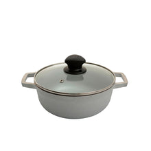 Cargar imagen en el visor de la galería, Caldero Aluminio Fundido 18 cm con Tapa de Vidrio / Imusa