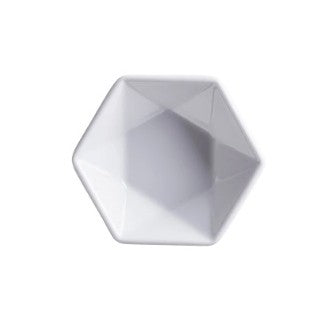 Plato Hexagonal Miniatura Línea Actualite Blanco / Corona