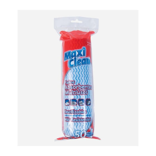 Paño Absorbente Multiusos X 50 Unidades / Maxiclean