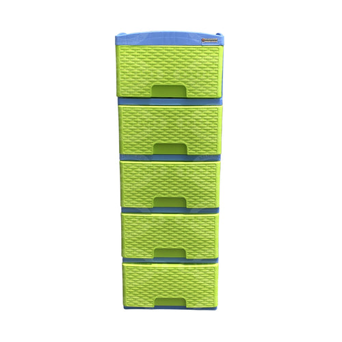 Practimueble x 5 Gavetas Azul-Verde / Colplast
