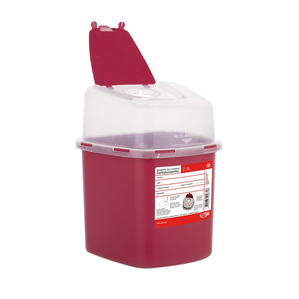 Recipiente para Cortopunzantes 2.8 Litros / Estra