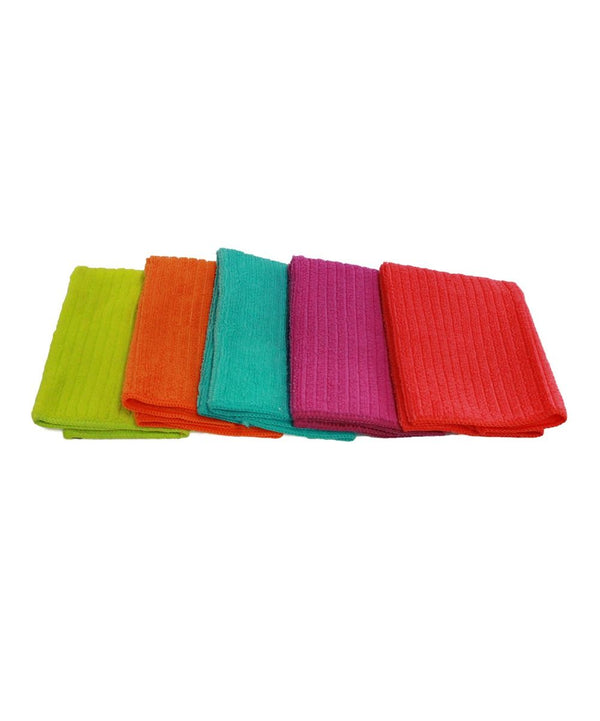 Set X 5 Toallas Microfibra 30 X 30 Cm / Stilotex