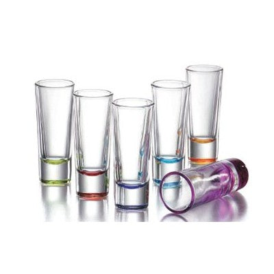 Set x 6 Vasos Tequileros Colors / Crisa