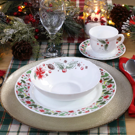 Adornos Navideños Vajillas Completas Navidad Platos Para Navidad