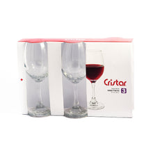 Cargar imagen en el visor de la galería, Set x 3 Copas Rioja Vino Tinto / Cristar
